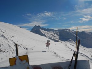 Première neige au Col Agnel